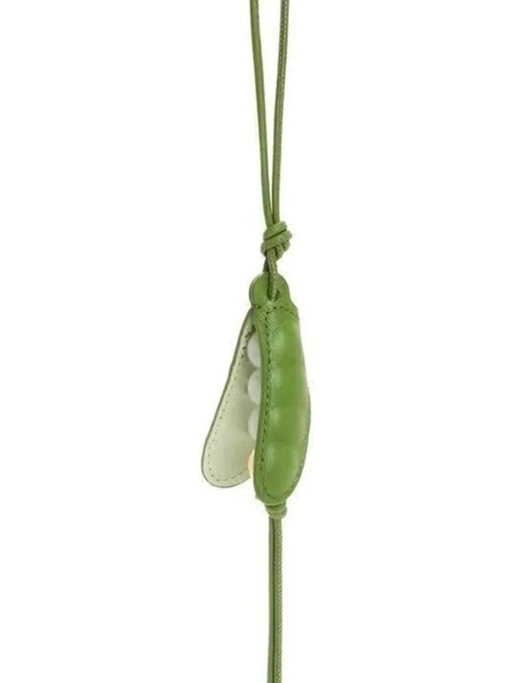 Trendy Handmade Pea Charm Pendant Keychain - Stylish Accessory for Bags & Phones